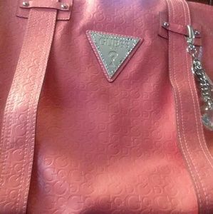 Guess peach handbag
